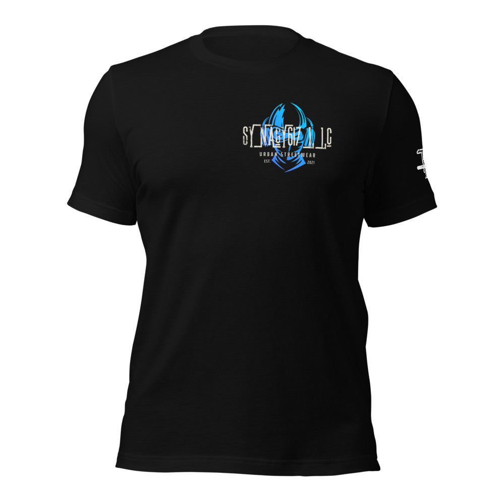 Black short sleeve Synagy617 LLC tee