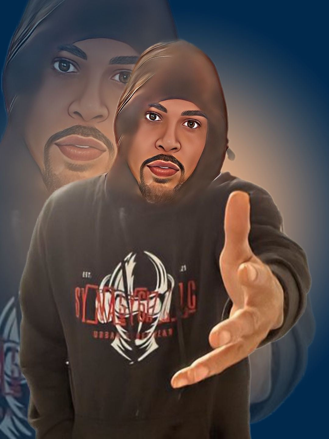 Black Synagy617 LLC HOODIE