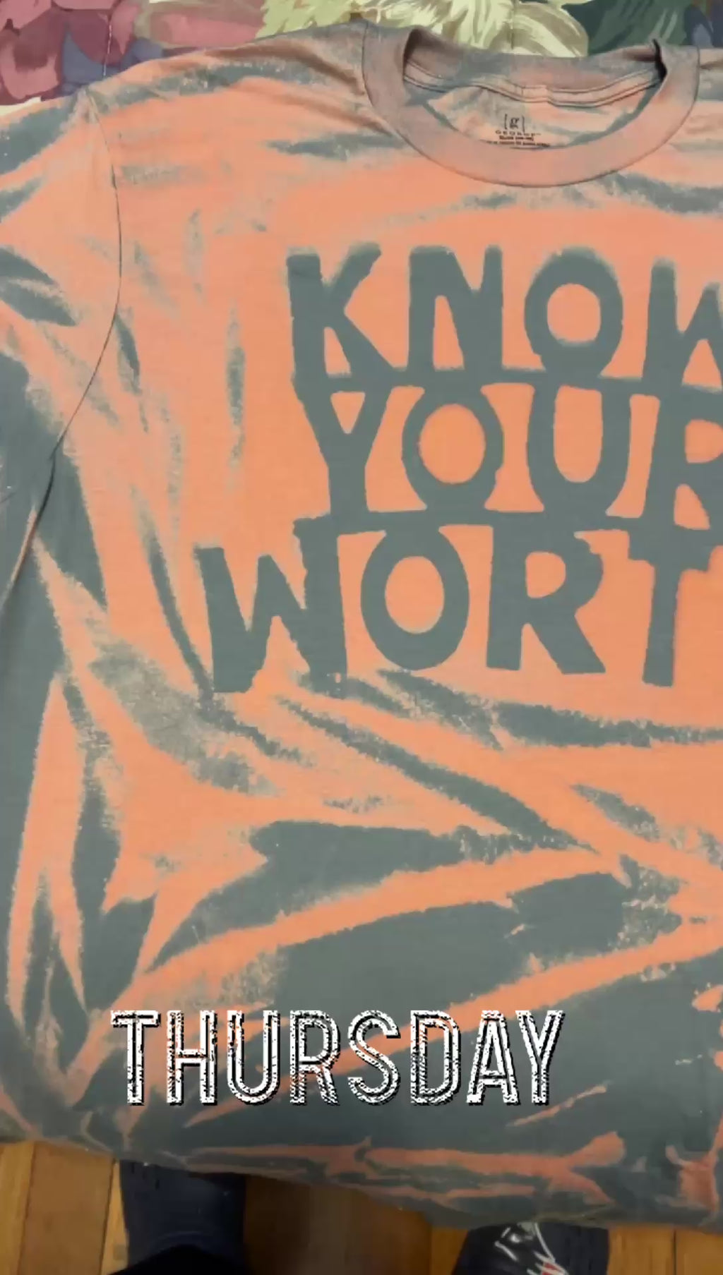 KNOW YOUR WORTH tee